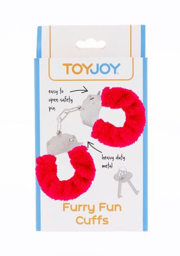 kajdanki piórkowane toyjoy furry fun czerwone na Arena.pl