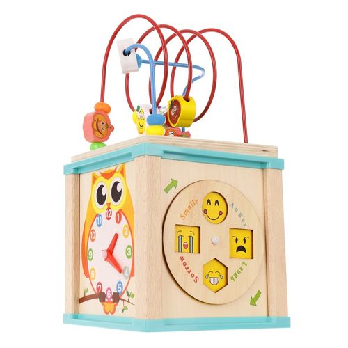 KOSTKA EDUKACYJNA MONTESSORI DREWNIANA PRZEPLATANKA LABIRYNT na Arena.pl