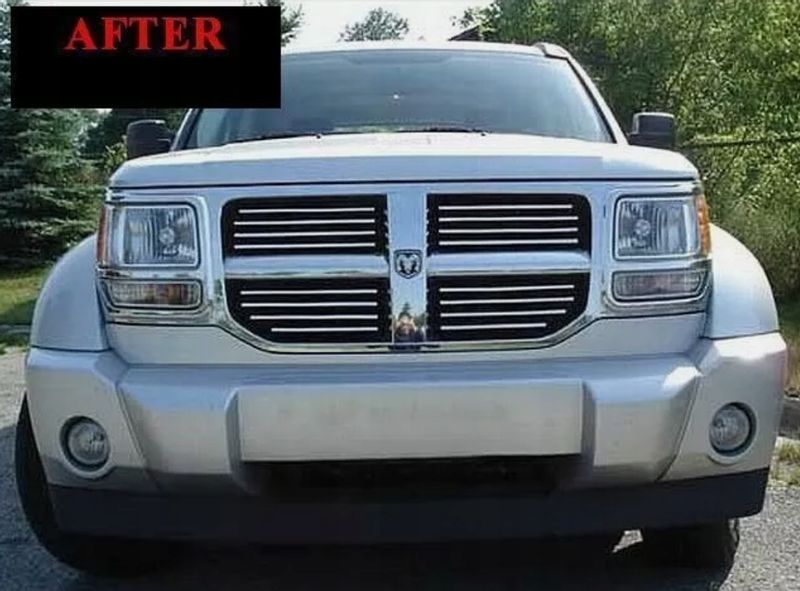 2007-2011 DODGE NITRO- LIstwy chrom grill chromowan zdjęcie 3