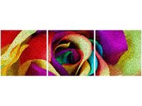 90 80CM OBRAZ T3 ELEM RÓŻA STYLU VAN GOGH DRUK ŚCIENNY