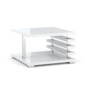 Stolik Kawowy Nosto Mały Nowoczesny Do Sypialni 60cm Lawa Biały Połysk