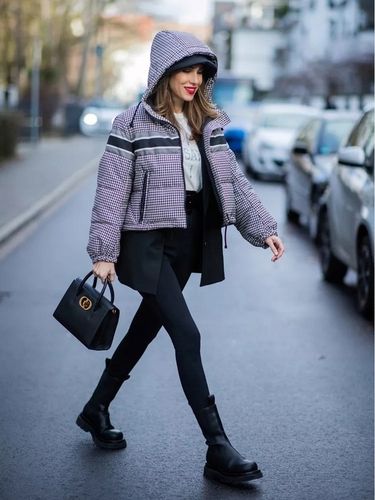 OCIEPLANE LEGGINSY W PRĄŻEK BAMBUSOWE wysoki stan CIEPŁE KRYJĄCE na Arena.pl