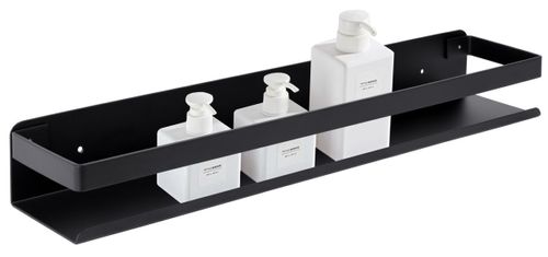 Półka łazienkowa loftowa Megara 40 cm czarna na Arena.pl