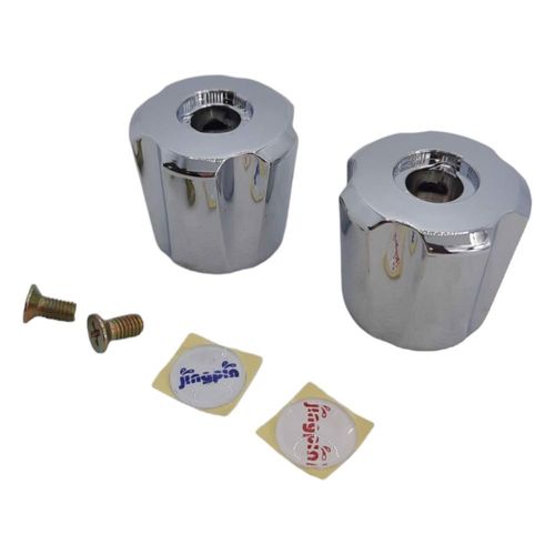 Uchwyt gałka wymienny kran umywalka srebrny 2szt na Arena.pl