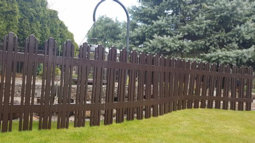 POLSKI MEGA PŁOTEK z PCV Wys 81cm BRĄZOWY, 1 panel na Arena.pl