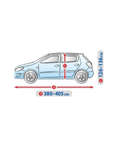 Pokrowiec plandeka na samochód M2 (hatchback) 381-405 cm zdjęcie 4