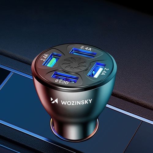 ładowarka samochodowa 50w 4x usb-a qc biała na Arena.pl