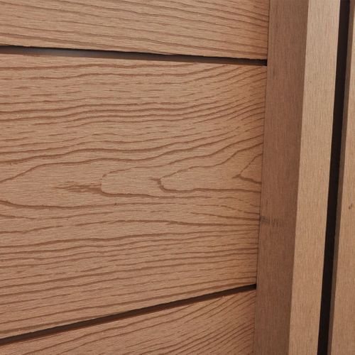 Płot skośny, boczny panel WPC, brązowy na Arena.pl