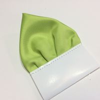 Zielona pistacjowa poszetka trójkątna "Wypustka"