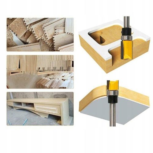 FREZ PROSTY KOPIUJĄCY Z ŁOŻYSKIEM DO DREWNA TRZPIEŃ 8 MM 4 SZT na Arena.pl