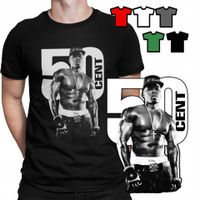 KOSZULKA T-SHIRT MĘSKI WZORY DO WYBORU - 50CENT RAPER HIP HOP - L