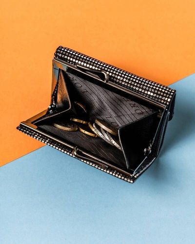 mały, skórzany portfel damski na zatrzask i bigiel - lorenti na Arena.pl