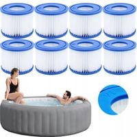 8x Filtr do pompy basenu JACUZZI LAY Z SPA Bestway 60311 typ VI