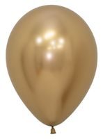 Balony lateksowe Sempertex, Reflex Gold złoty 30cm, 50szt.