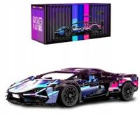 2 x SAMOCHÓD duży SPORTOWY LAMBORGHINI Z KLOCKÓW DO UKŁADANIA ZABAWKA 1280