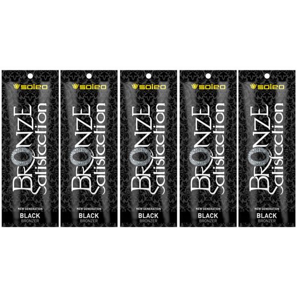 Zestaw 5x Soleo Black Bronzer Satisfaction Do Opalania 15ml zdjęcie 1