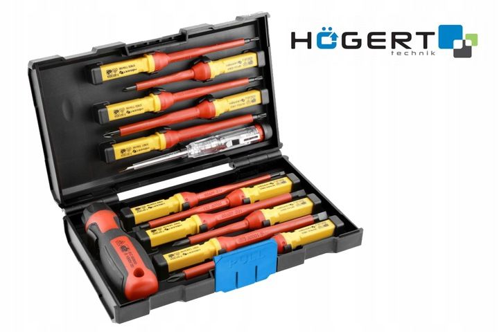 Wkrętaki izolowane 1000V 13 el. Hogert zdjęcie 1