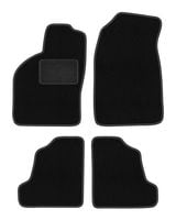 Dywaniki welurowe LUX Saab 9-3 I 1998-2002 czarne z mocowaniami
