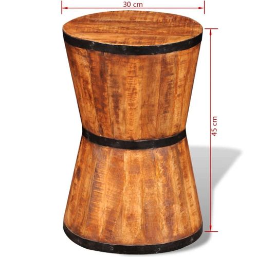 Taboret Klepsydra, Surowe Drewno Mango na Arena.pl