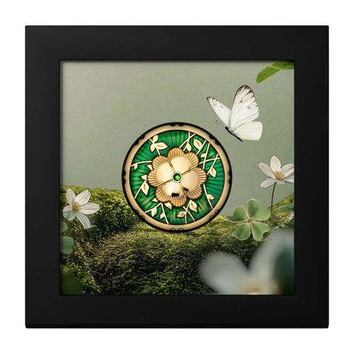 Cook Islands: Evergreen – Clover pozłacany 1 uncja Srebra 2025 Crystal Proof na Arena.pl