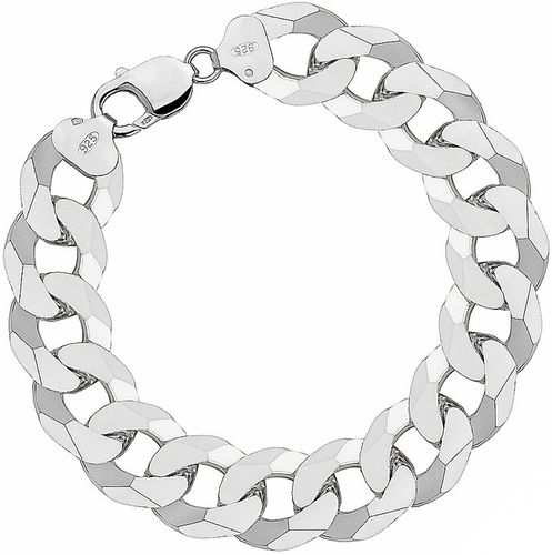 Bransoletka Srebrna Pancerka Męska Pełna Diamentowana 1,40 cm Grawer Gratis na Arena.pl