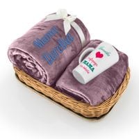 DUŻY CIEPŁY KOC NARZUTA 200 x 220  KUBEK PREZENT ZESTAW DLA MAMY