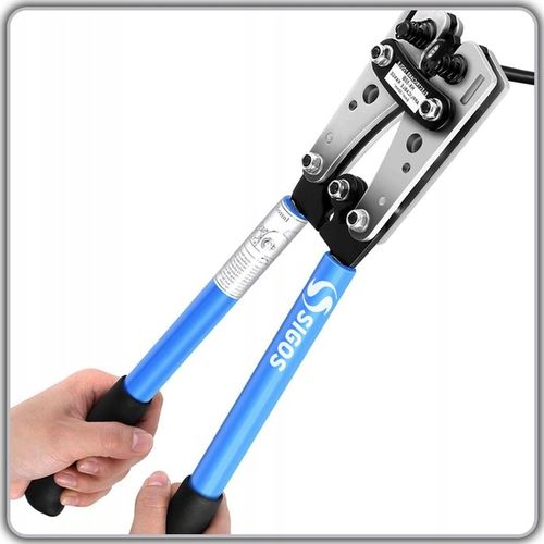 ZACISKARKA KOŃCÓWEK KABLI PRZEWODÓW PRASKA TULEJKI 390 mm 6-50mm2 na Arena.pl