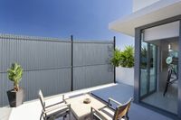 Listwy ogrodzeniowe pionowe szerokie 123x250 brąz