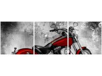 90 80CM OBRAZ T3 ELEM CZERWONY MOTOCYKL DRUK ŚCIENNY