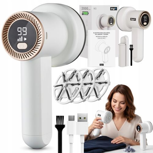 GOLARKA DO UBRAŃ TKANIN TAPICERKI MOCNA AKUMULATOROWA USB 2000mAh+ 3 na Arena.pl