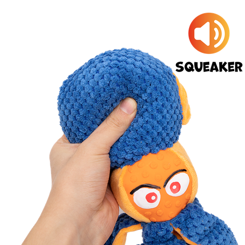 Zabawka dla psa granatowa ośmiornica z piszczałką 43×9,5×5cm UNIQ PETS na Arena.pl