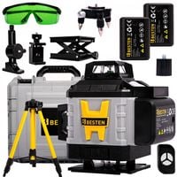 Poziomica poziomnica Laserowa 360 4D zestaw statyw laser krzyżowy