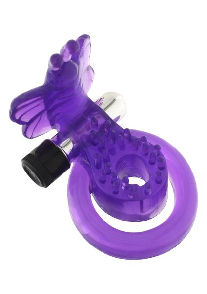 Cock & Ball Ring Butterfly Purple zdjęcie 1