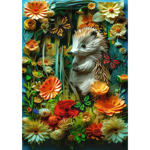 Puzzle 1000 Elementów. Paper Art: Jeż na Arena.pl