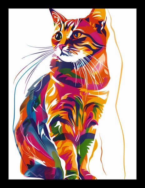 Plakat 15x20cm Nasycony Kot zdjęcie 2