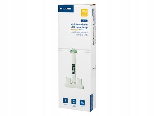 PODWÓJNA LAMPKA BIURKOWA LED Z WYŚWIETLACZEM ZEGAR DATA ORGANIZER TEMP na Arena.pl