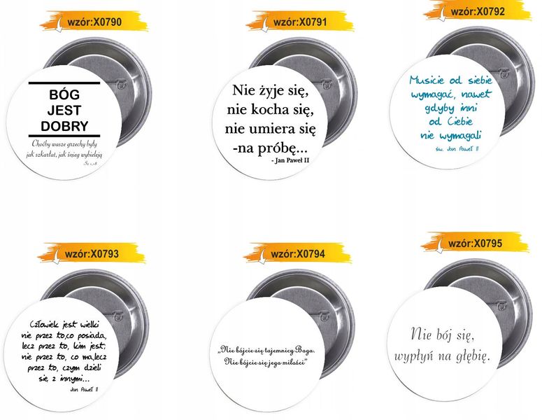 Przypinki buttony RELIGIJNE - BÓG JEST DOBRY zdjęcie 8