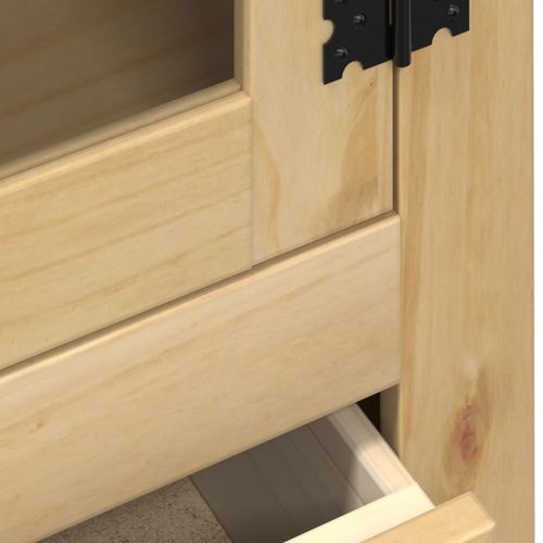 Witryna Corona, 99x43x187 cm, lite drewno sosnowe na Arena.pl