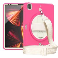 Etui do iPad Pro 3/2/1 11" z Podstawką i Paskiem na Ramię Różowe