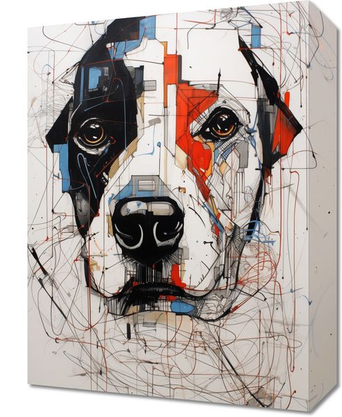 Obraz 30x40cm Przyrysowany Psiak zdjęcie 1