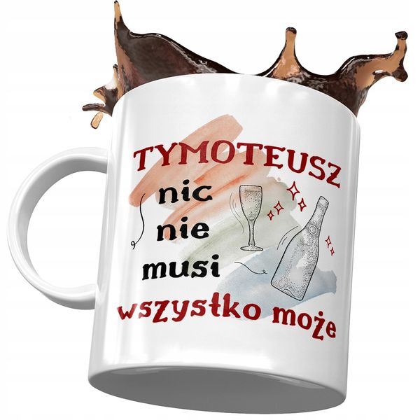 Kubek Dla Tymoteusza Kolegi Przyjaciela Prezent Z Nadrukiem Ze Zdjęciem zdjęcie 1