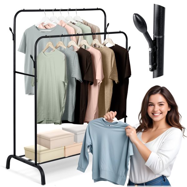 Wieszak stojący Massido MS-867 czarny zdjęcie 11