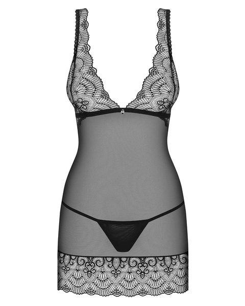 Firella koszulka i stringi czarna - Obsessive L/XL zdjęcie 3