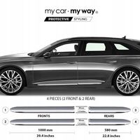 Audi A6 C8 Avant Kombi Listwy CHROM Drzwi Ochronne
