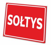 TABLICZKA SOŁTYS 3 MM 32x21 CM PCV UV