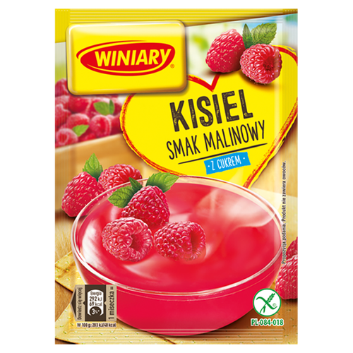 Winiary Kisiel z cukrem smak malinowy 77 g na Arena.pl