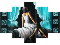 OBRAZ KOBIETA TURKUSIE