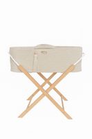 Kosz Mojżesza BOHO Handmade ze stojakiem - śmietanka