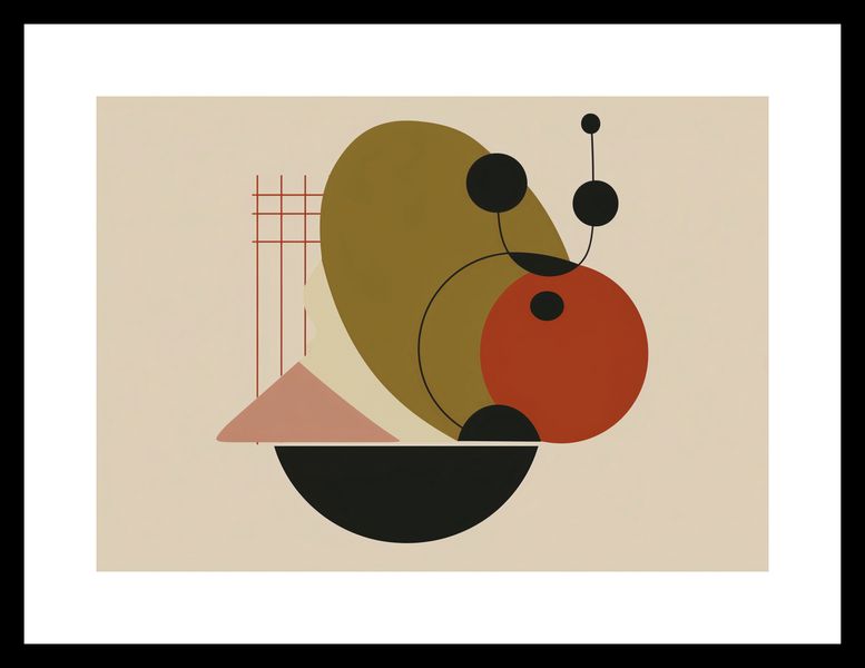 Plakat 29,7x21cm Geometryczny Balans zdjęcie 3