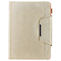 Etui Ochronne z Klapką do iPada 10.2 Brokatowe Stojak Złote